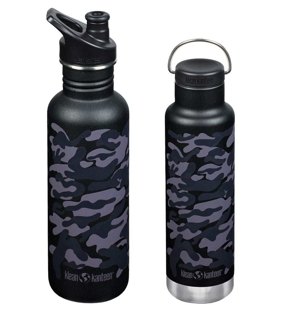 (image for) Ausverkauf Bundle Edelstahl Trinkflasche Classic Black Camo (Mod.2021) Outlet Shop